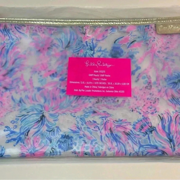 NWT! Lilly Pulitzer Celestial Blue pouch! - Picture 4 of 16
